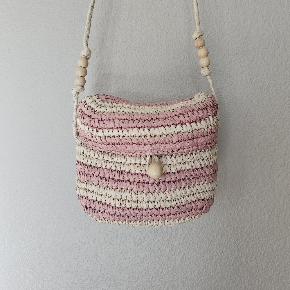 Zara woven raffia cross body bag - Picture 4 of 9